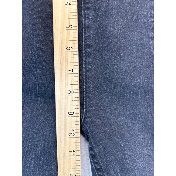 We The Free Jeans Womens 26 Black Denim‎ High-Rise Flare Stretch Waist - Picture 4 of 8